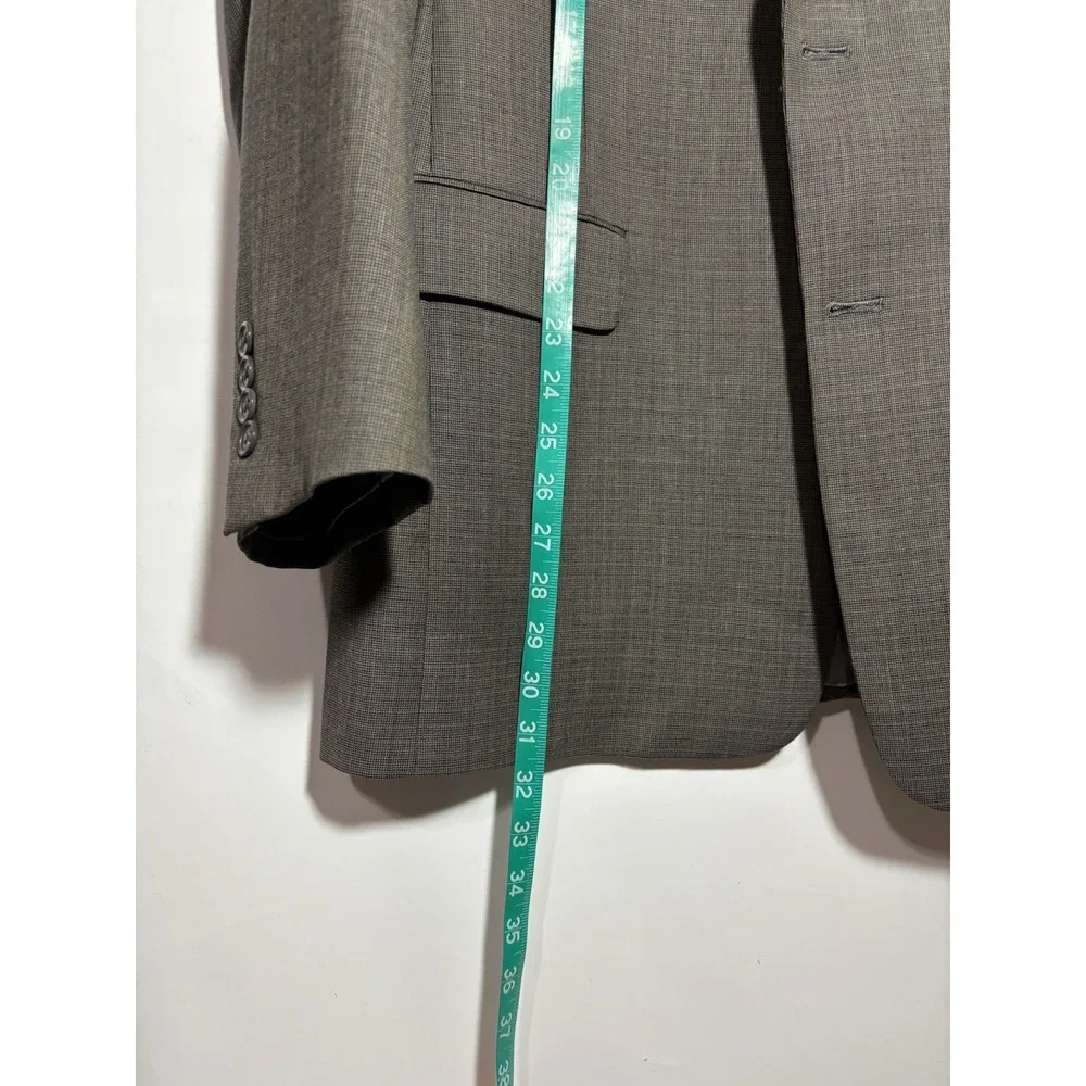 Hart Schaffner Marx Houndstooth‎ Men's 40R Earth Tone Suit Sport Coat Blazer USA